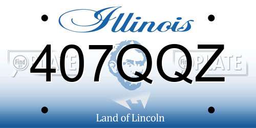 407QQZ Illinois License Plate