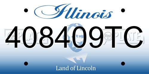 408409TC Illinois License Plate