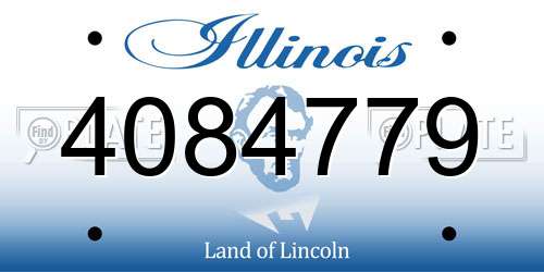 4084779 Illinois License Plate