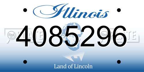 4085296 Illinois License Plate