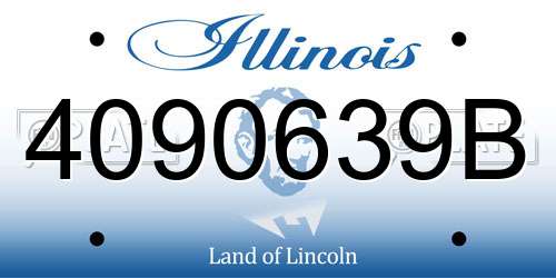 4090639B Illinois License Plate