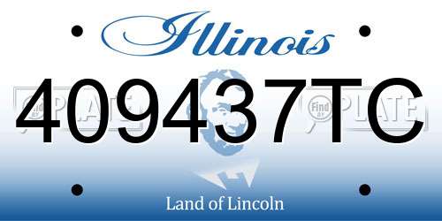 409437TC Illinois License Plate