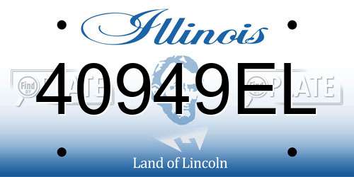 40949EL Illinois License Plate