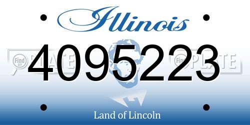 4095223 Illinois License Plate
