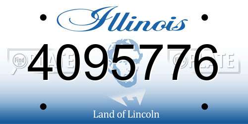4095776 Illinois License Plate