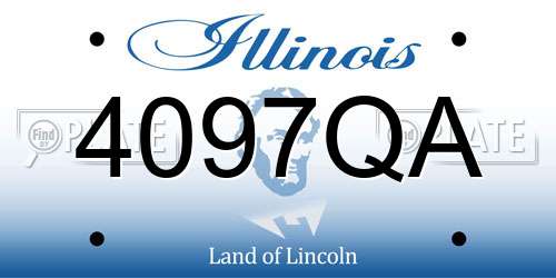 4097QA Illinois License Plate