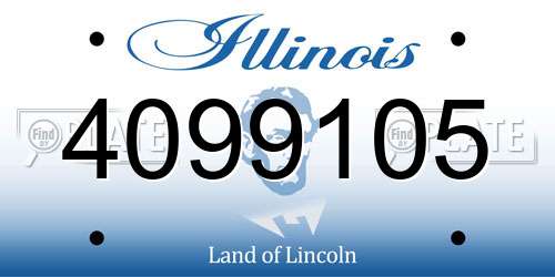 4099105 Illinois License Plate