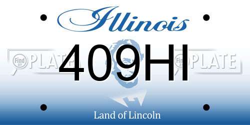409HI Illinois License Plate