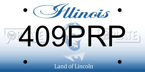 409PRP Illinois License Plate