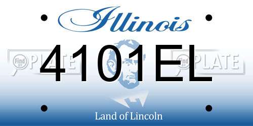 4101EL Illinois License Plate
