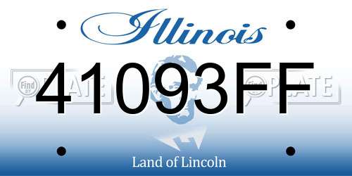 41093FF Illinois License Plate
