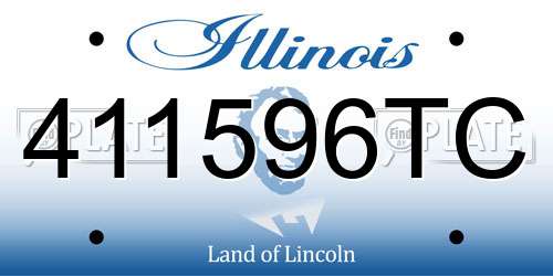 411596TC Illinois License Plate