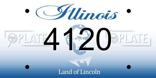 4120 Illinois License Plate
