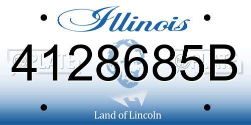 4128685B Illinois License Plate