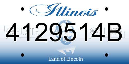 4129514B Illinois License Plate