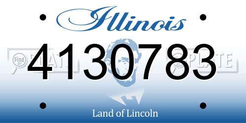 4130783 Illinois License Plate