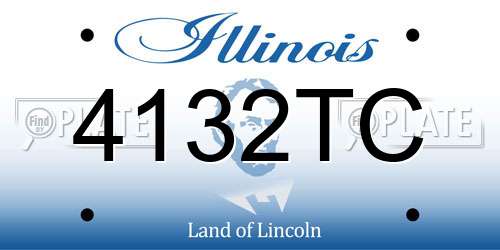 4132TC Illinois License Plate