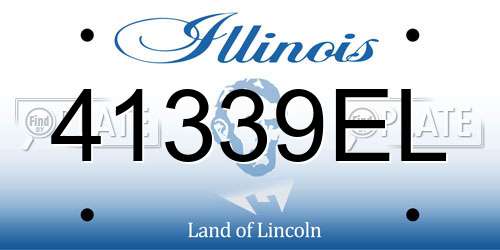 41339EL Illinois License Plate
