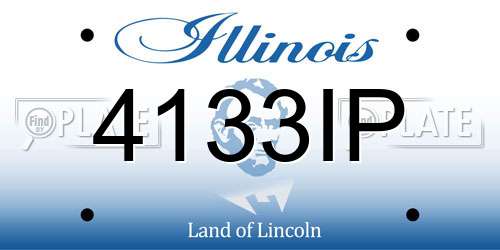 4133IP Illinois License Plate