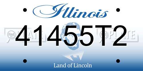 41455T2 Illinois License Plate