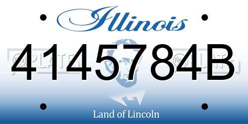 4145784B Illinois License Plate