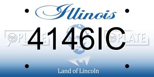 4146IC Illinois License Plate