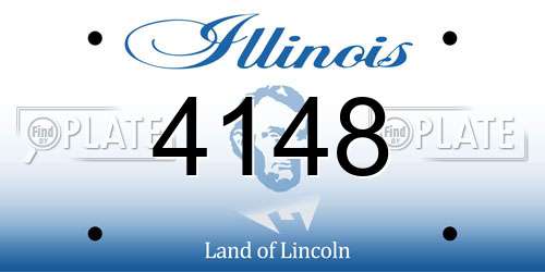 4148 Illinois License Plate