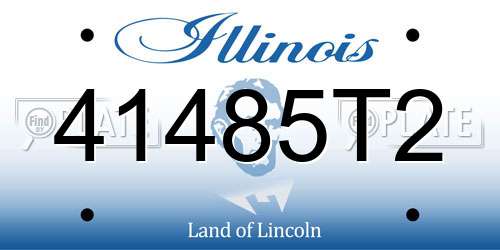 41485T2 Illinois License Plate