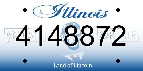 4148872 Illinois License Plate