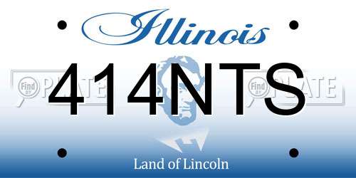 414NTS Illinois License Plate