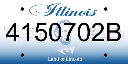 4150702B Illinois License Plate