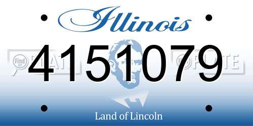4151079 Illinois License Plate