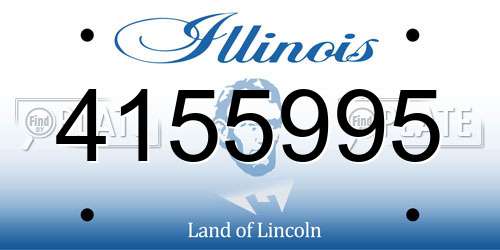 4155995 Illinois License Plate
