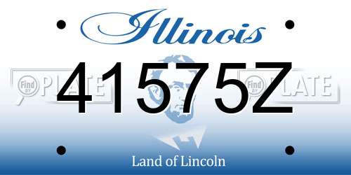 41575Z Illinois License Plate
