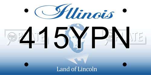 415YPN Illinois License Plate