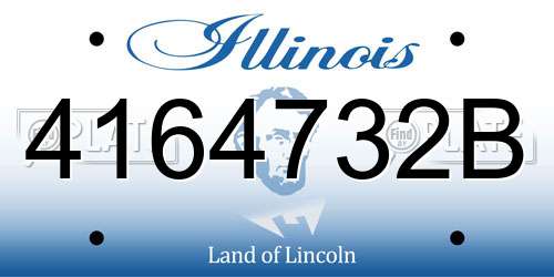 4164732B Illinois License Plate