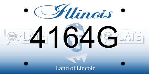 4164G Illinois License Plate
