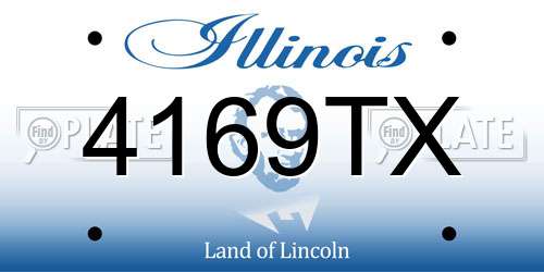 4169TX Illinois License Plate