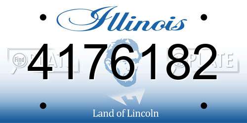 4176182 Illinois License Plate