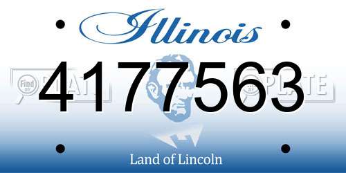 4177563 Illinois License Plate