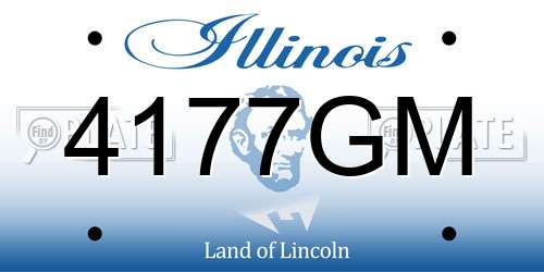 4177GM Illinois License Plate