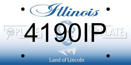 4190IP Illinois License Plate