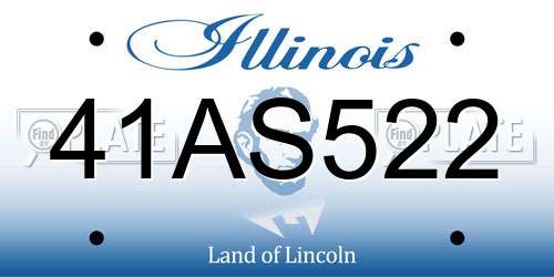41AS522 Illinois License Plate