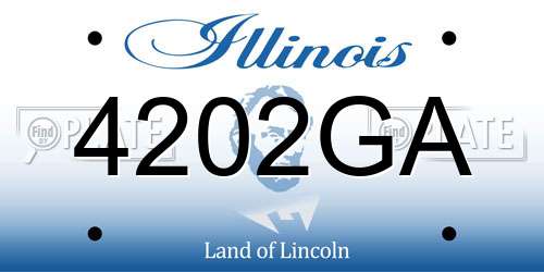 4202GA Illinois License Plate