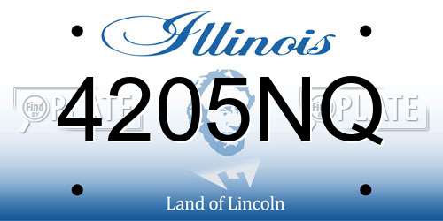 4205NQ Illinois License Plate