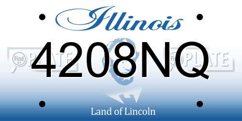 4208NQ Illinois License Plate