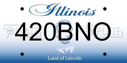420BNO Illinois License Plate