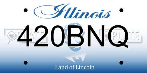420BNQ Illinois License Plate