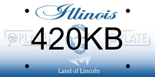 420KB Illinois License Plate