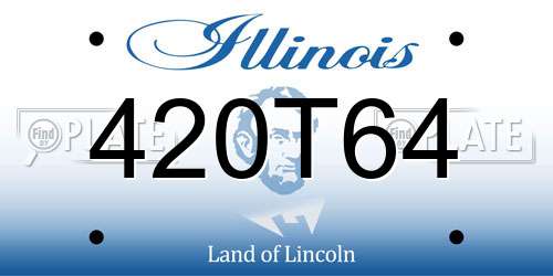 420T64 Illinois License Plate